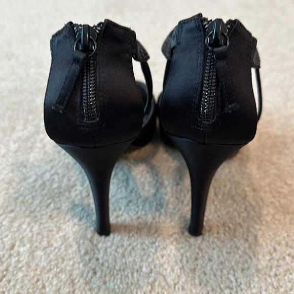 Moda Spana Black Sparkle Heels - Picture 5 of 6